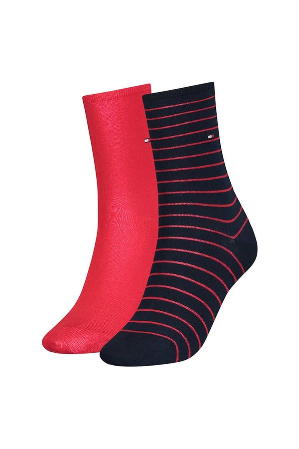 Tommy Hilfiger Socks - Tommy Hilfiger Stripes 2 Pack Blue, Red