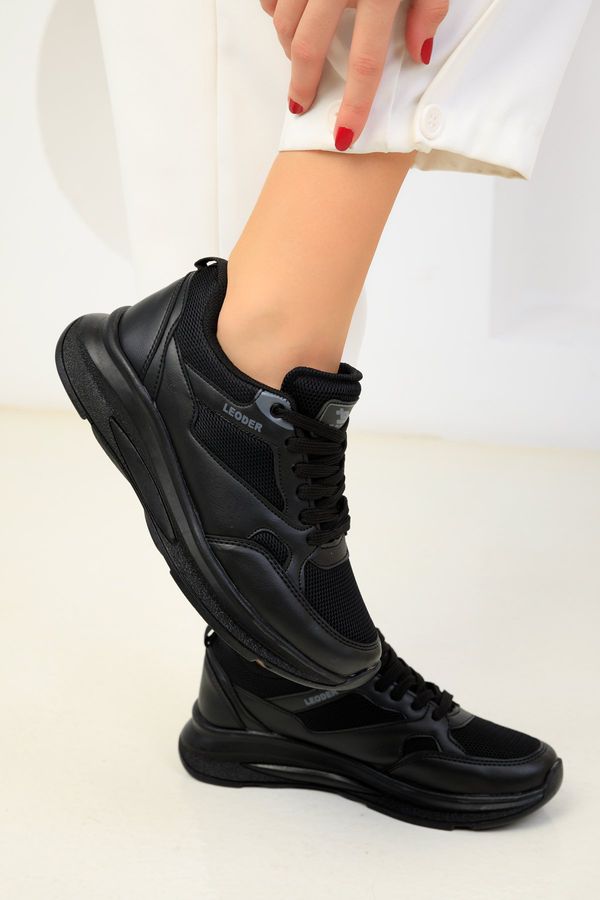 Soho Soho črno-črne ženske superge 18593