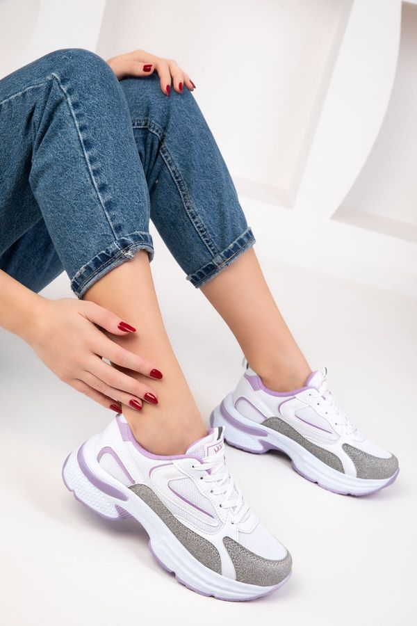 Soho Soho Ice-White-Lilac Women's Sneakers 18802
