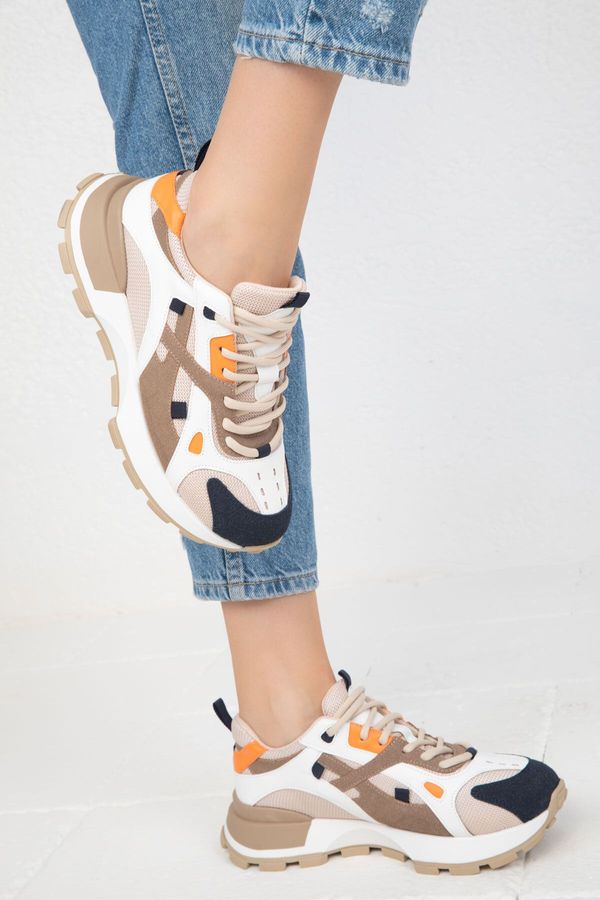 Soho Soho Mink-White Women's Sneakers 19766