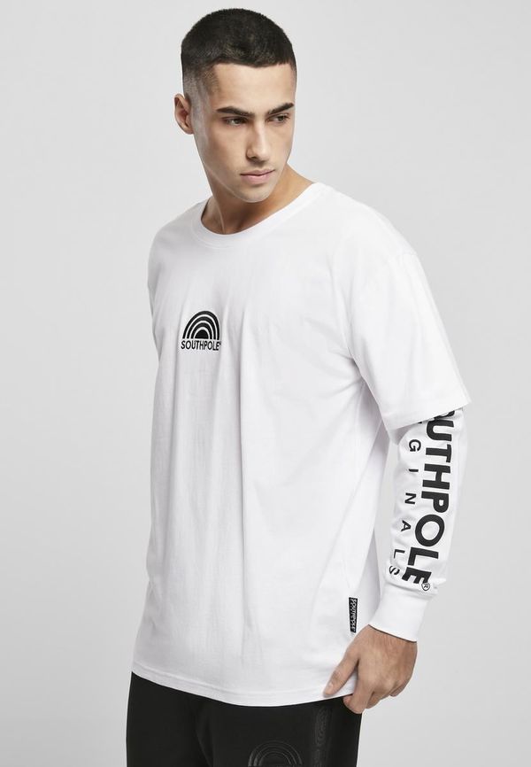 Southpole Southpole Basic Double Sleeve Tee White