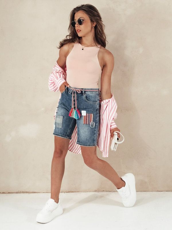 DStreet Spodenki damskie niebieskie CHICSTYLE Dstreet