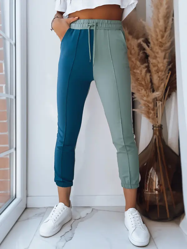 DStreet Spodnie damskie dresowe PASTELS zielone Dstreet