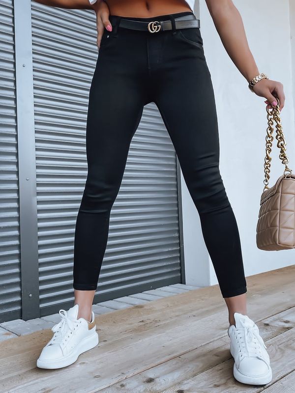 DStreet Spodnie damskie jeansowe ARLET czarne Dstreet