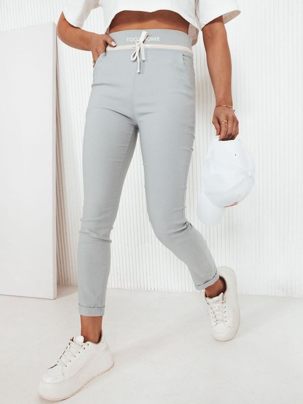 DStreet Spodnie damskie TONTA szare Dstreet