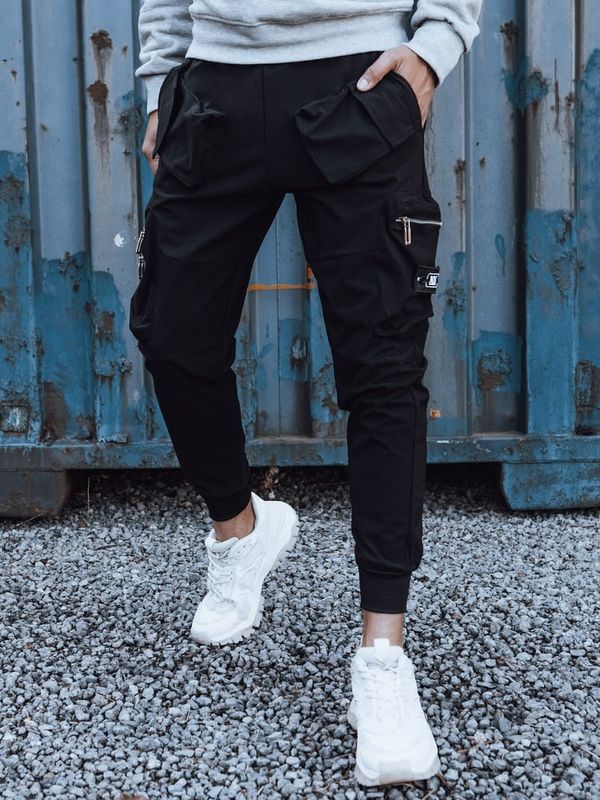 DStreet Spodnie męskie cargo czarne Dstreet