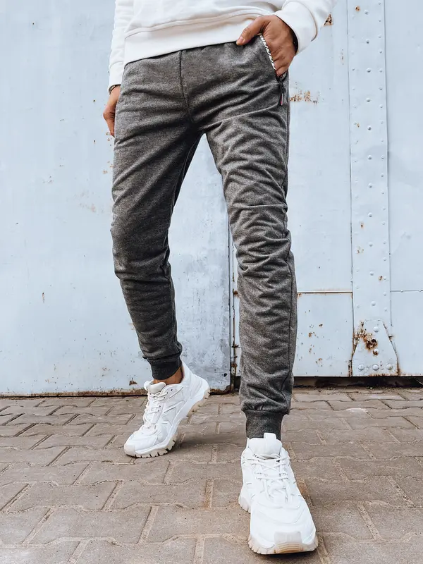 DStreet Spodnie męskie dresowe jasnoszare Dstreet