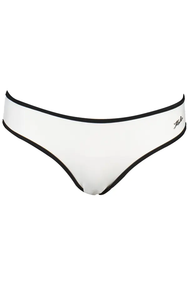 KARL LAGERFELD BEACHWEAR Spodnji del bikinija Karl Lagerfeld v beli barvi