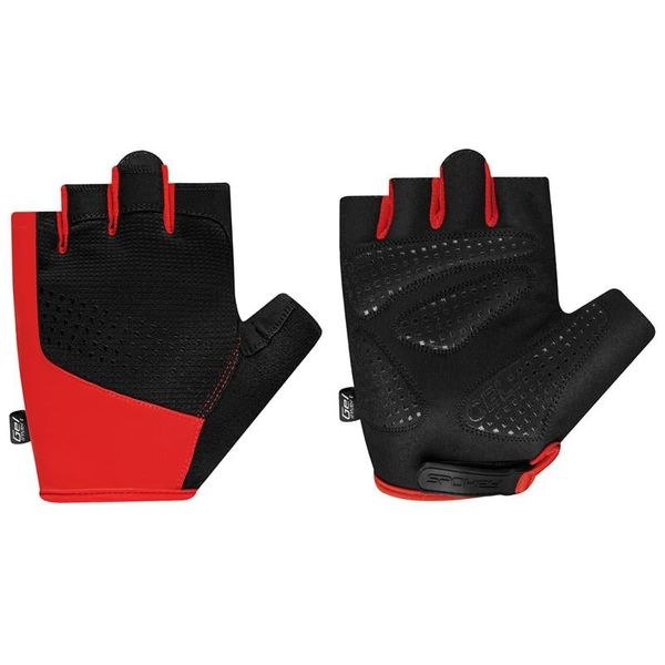 Spokey Spokey AVARE Men's cycling gloves, clear-red, veľ. L