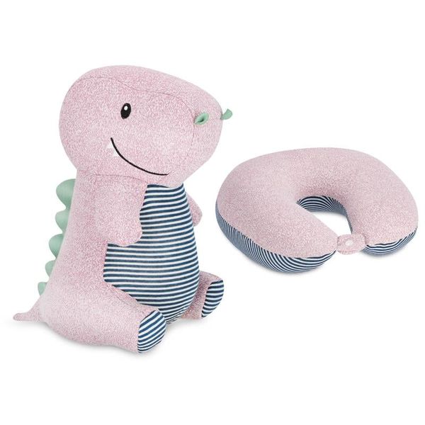 Spokey Spokey CUDDLY 2in1 Children's travel vankúšik and plush toy in one, hippo