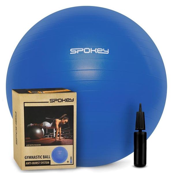 Spokey Spokey FITBALL III Gymnastic lopta 75 cm vrátane pumpičky, blue
