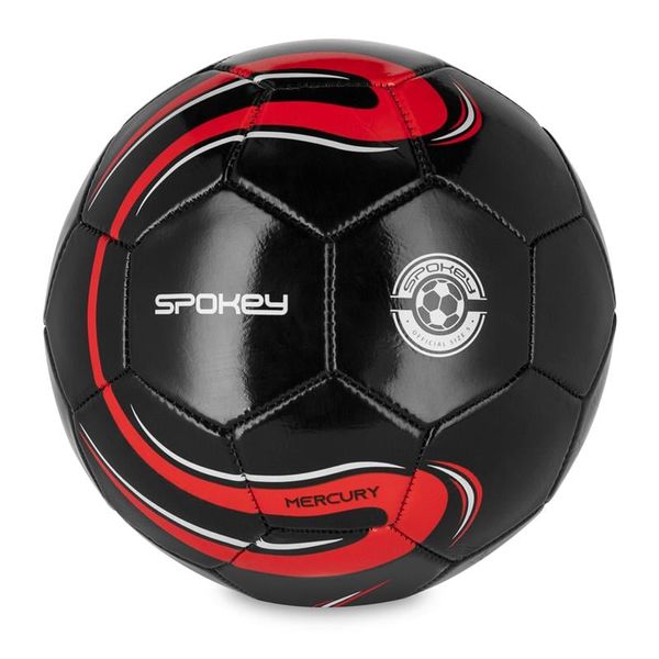 Spokey Spokey MERCURY Futball Ball, Vel. 5, black-red