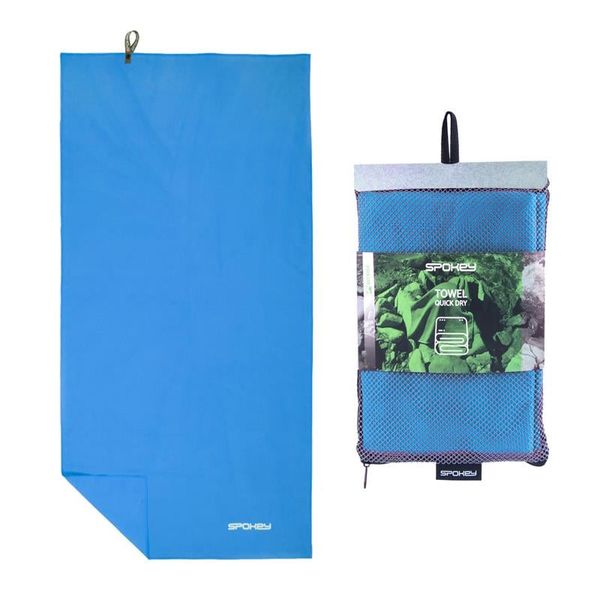 Spokey Spokey SIROCCO XL Quick towel with detachable buckle, blue, 80 x 150 cm