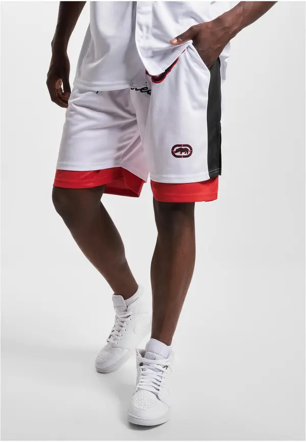 Ecko Unltd. Společnost Ecko Unltd. BBALL shorts white/red