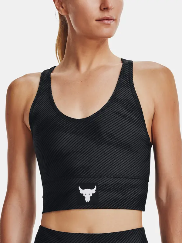 Under Armour Športni modrček Under Armour The Rock črne barve