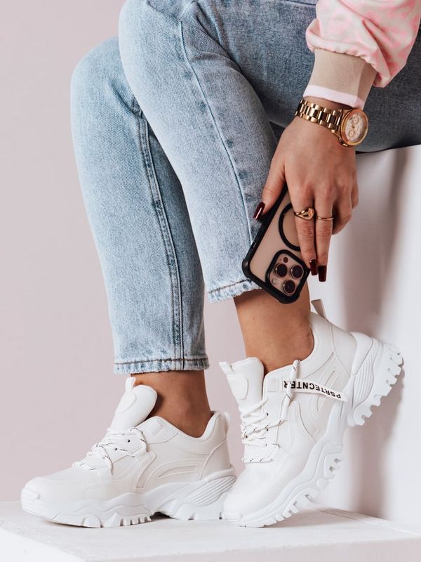 DStreet Sportowe sneakersy damskie FLEXONIX białe Dstreet