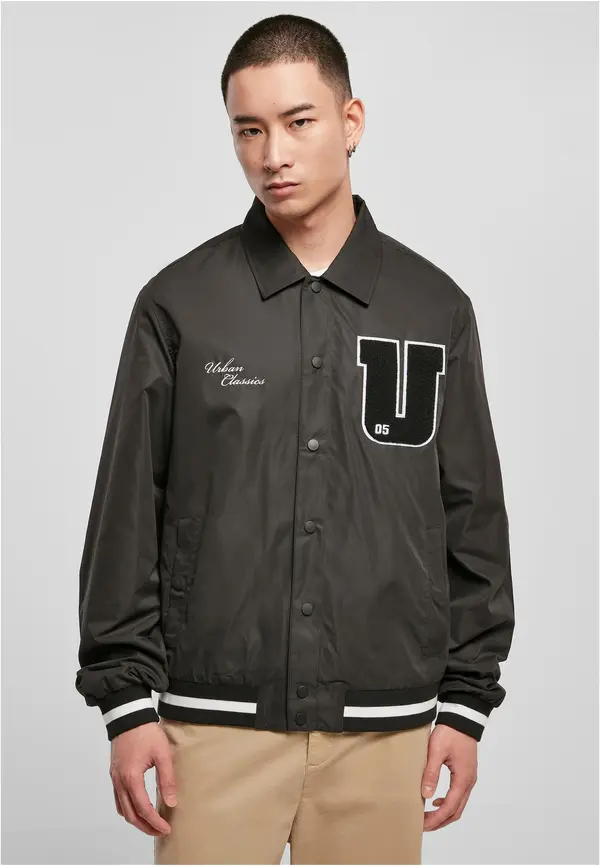 Urban Classics Sports College Jacket Black