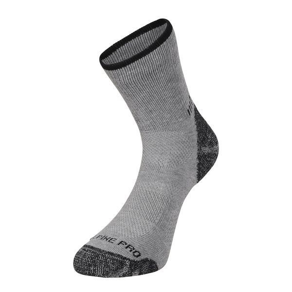 ALPINE PRO Sports socks with antibacterial treatment ALPINE PRO KEROWE gray