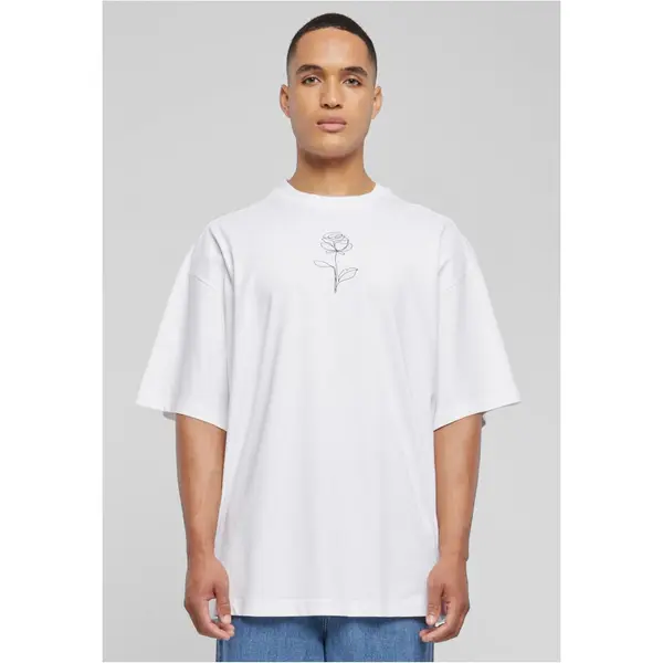 Merchcode Spring - Rose HugeSpring - Rose Huge Tee White