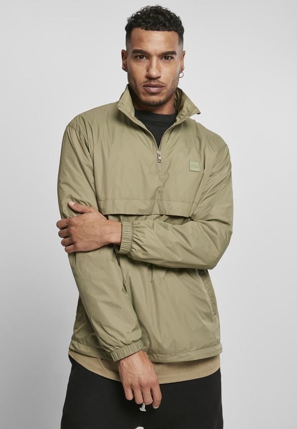 UC Men Stand Up Collar Pull Over Jacket khaki