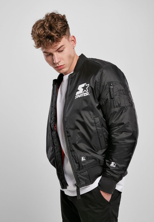 Starter Black Label Starter Jacket The Classic Logo Bomber Jacket Black