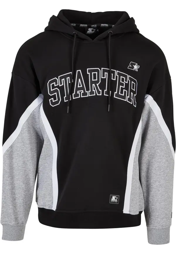 Starter Black Label Starter Throwback Hoody black/heathergrey