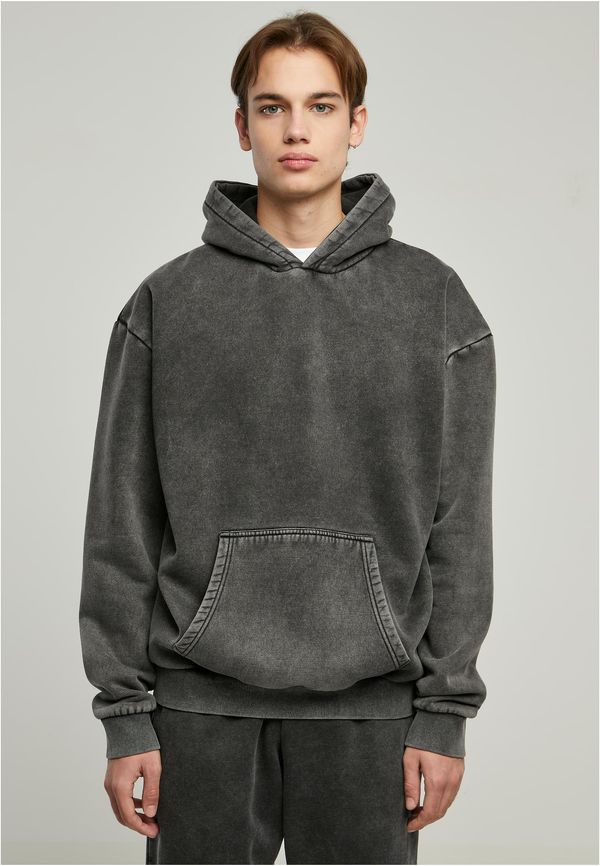 Urban Classics Stone Washed Hoody Black