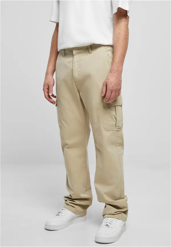 Urban Classics Straight Leg Cargo Pants Sand