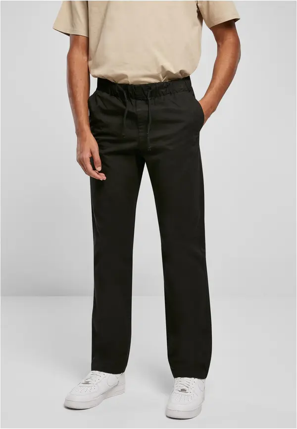 Urban Classics Straight slit trousers black