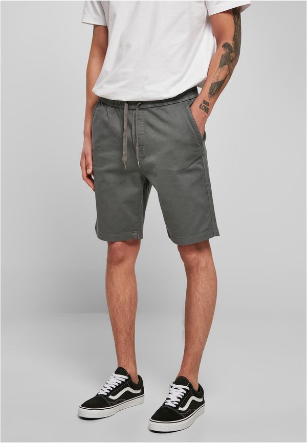 Urban Classics Stretch Twill Joggshorts Light Asphalt