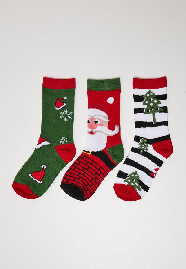 Urban Classics Accessoires Stripe Santa Christmas Socks - 3-Pack multicolor