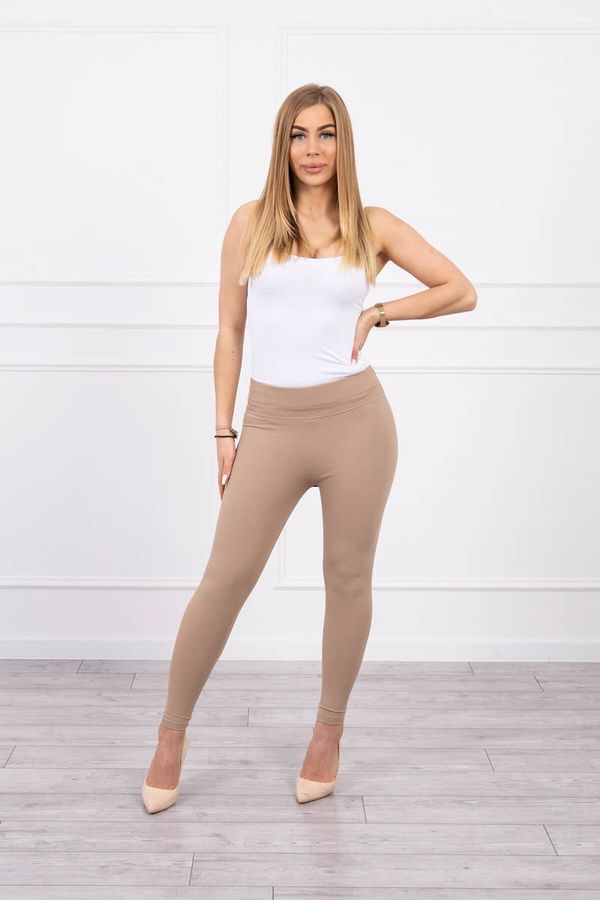 Kesi Striped leggings pants beige