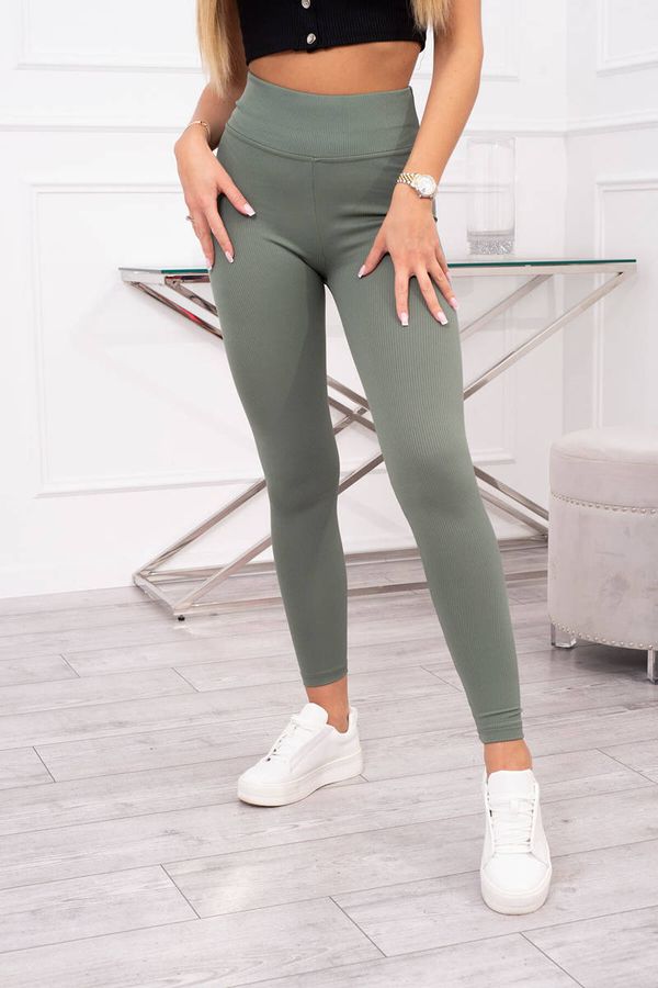 Kesi Striped leggings trousers dark mint