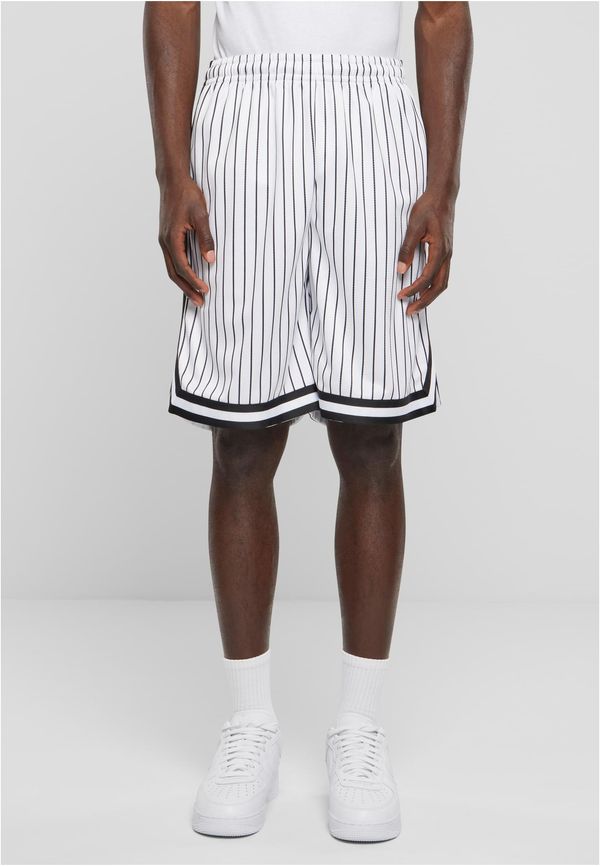 UC Men Striped Mesh Shorts - White/Black