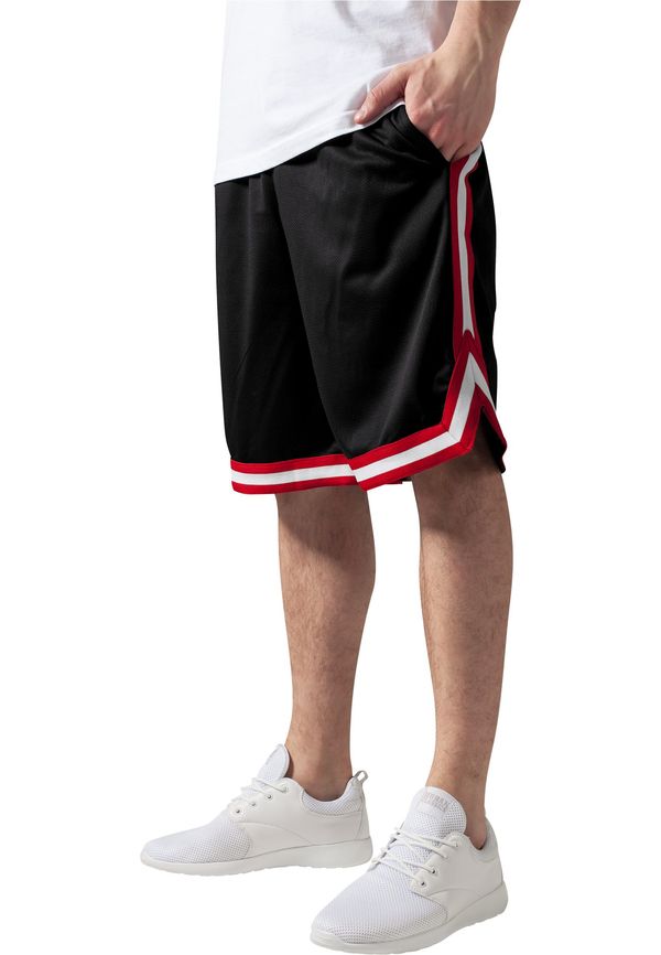 UC Men Stripes Mesh Shorts blkredwht