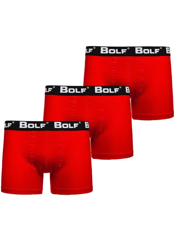 Kesi Stylish men's boxers 0953 3pcs - red,