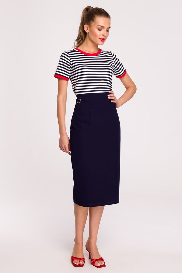 Stylove Stylove Woman's Skirt S297 Navy Blue