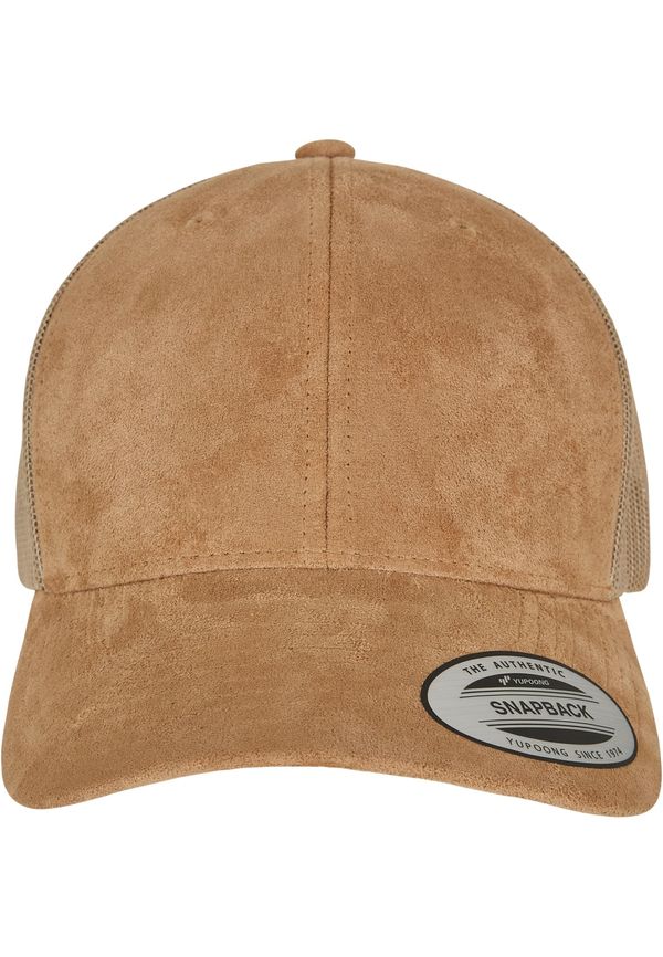 Flexfit Suede Leather Trucker Cap khaki