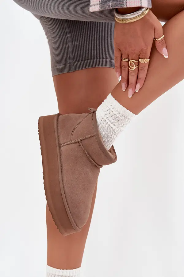 VINCEZA Suede Snow Boots for Women on Platform Vinceza