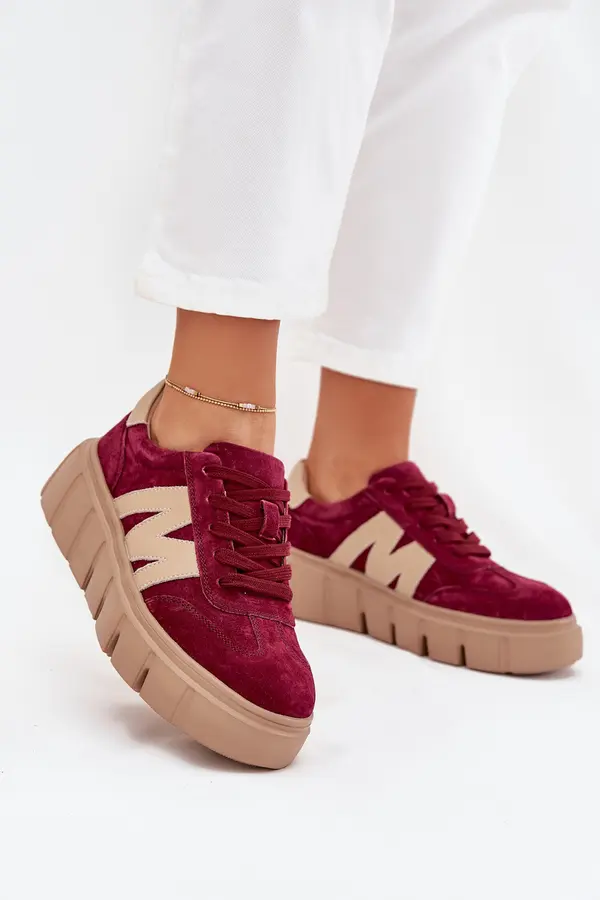 VINCEZA Suede Women's Sneakers On Platform Vinceza