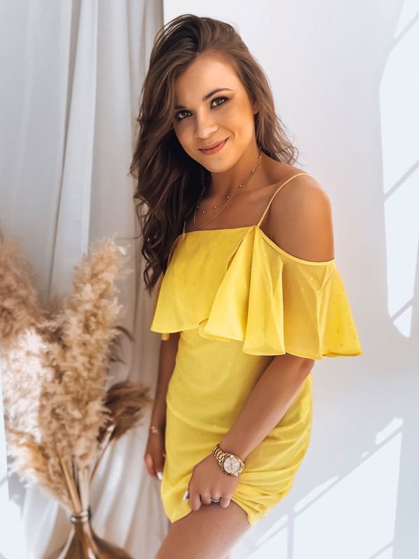 DStreet Sukienka ALISS żółta Dstreet