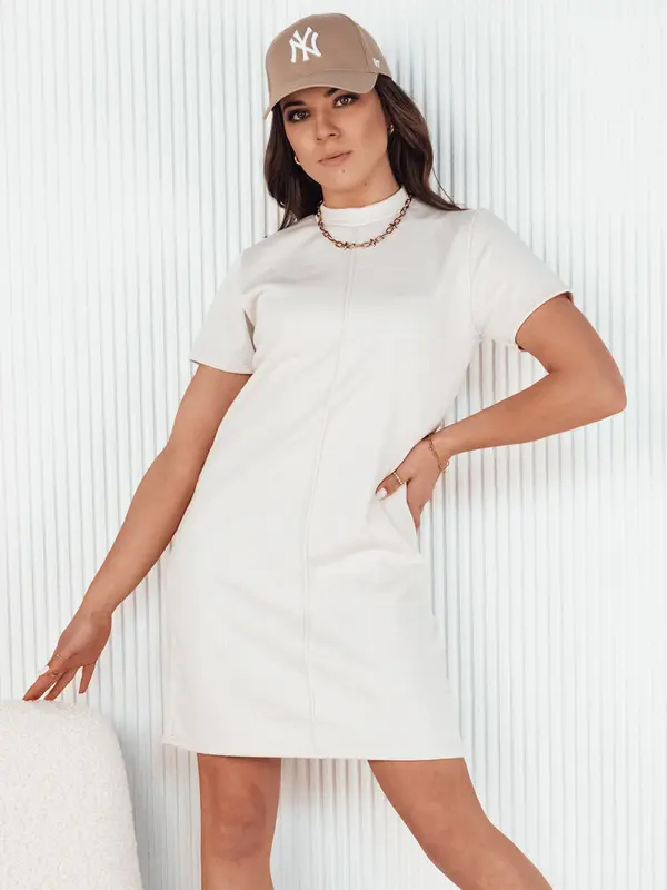 DStreet Sukienka mini SHAWN ecru Dstreet