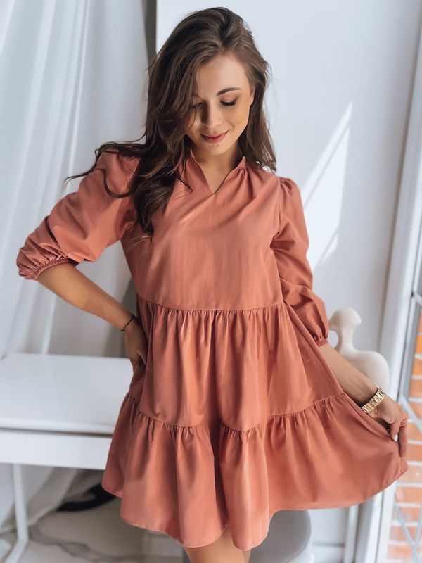 DStreet Sukienka SALLENTA brzoskwiniowa Dstreet