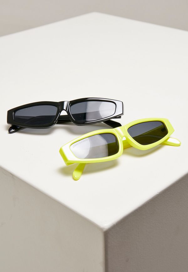 Urban Classics Accessoires Sunglasses Lefkada 2-Pack neonyellow/black