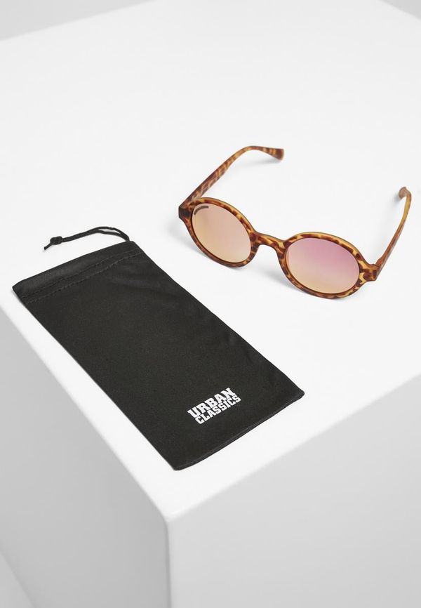 Urban Classics Accessoires Sunglasses Retro Funk UC brown leo/rosé