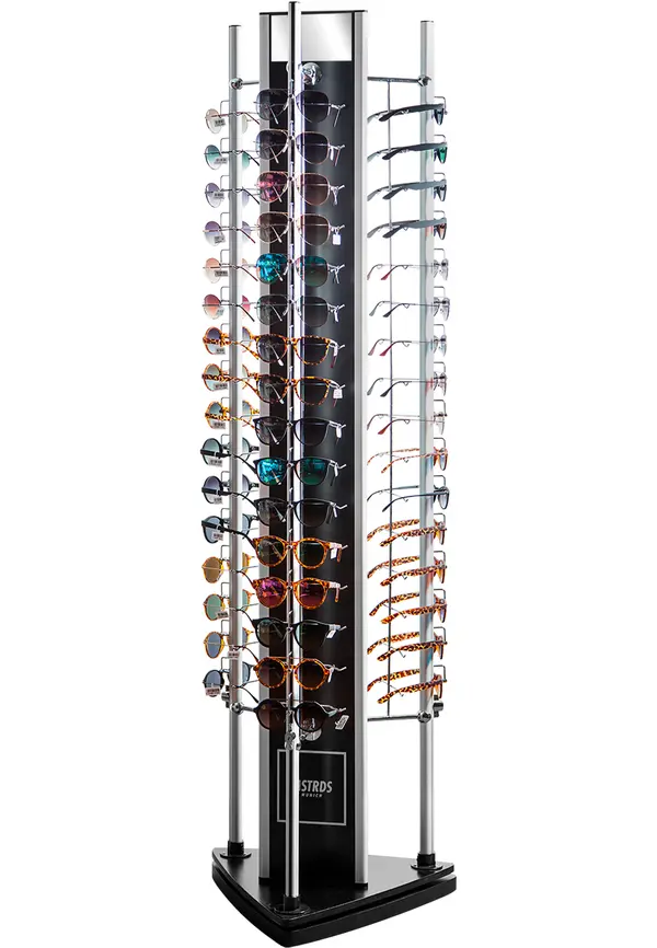 MSTRDS Sunglasses Triangle Floor Display with Lock Packet