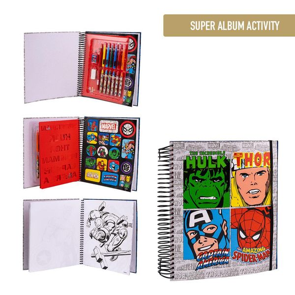 Marvel SUPER ACTIVITY ALBUM COLOREABLE MARVEL