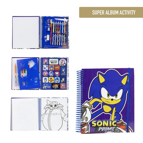 SONIC PRIME SUPER ACTIVITY ALBUM COLOREABLE SONIC PRIME