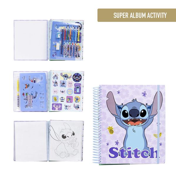 STITCH SUPER ACTIVITY ALBUM COLOREABLE STITCH