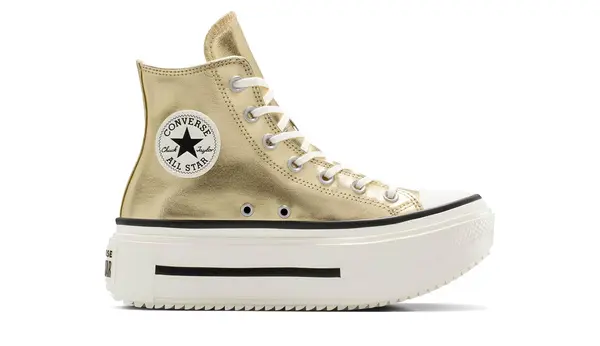 Converse Superge Converse Chuck Taylor All Star Lift kovinsko zlate barve